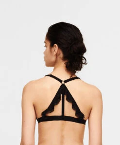 Soutien-gorge Triangle Sans Armature Chantal Thomass De La Collection Lingerie Sexy Abysse, Coloris Noir. -Sous Vêtement Soldes Magasin Soutien gorge sans armatures triangle Chantal Thomass Abysse noir T08E30 011 3