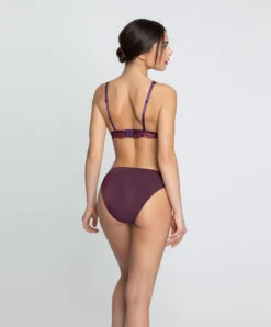 Soutien-gorge Sans Armatures Collection Aveu En Fleurs, Coloris Aveu Pétale (=prune). -Sous Vêtement Soldes Magasin Soutien gorge sans armatures triangle Lise Charmel Aveu en Fleurs aveu petale prune multicolore ACH6543 AP 5