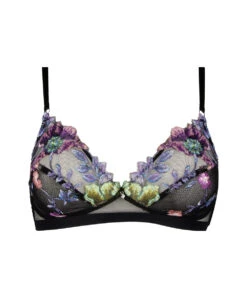 Soutien-gorge Sans Armatures Lise Charmel Collection Flora Aura, Coloris Aura Pastel (broderie Multicolore Pastel Sur Fond Noir). 16 Soutien-gorge Sans Armatures Lise Charmel Collection Flora Aura, Coloris Aura Pastel (broderie Multicolore Pastel Sur Fond Noir). -Sous Vêtement Soldes Magasin Soutien gorge sans armatures triangle Lise Charmel Flora Aura pastel noir et multicolore ACH6519 AP 10
