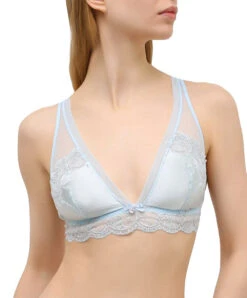 Soutien-gorge Sans Armatures En Soie Lise Charmel Collection Splendeur Soie Coloris Splendeur Azur (bleu Ciel).