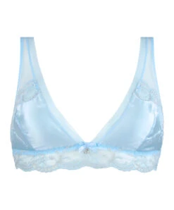 Soutien-gorge Sans Armatures En Soie Lise Charmel Collection Splendeur Soie Coloris Splendeur Azur (bleu Ciel). -Sous Vêtement Soldes Magasin Soutien gorge sans armatures triangle en soie Lise Charmel Splendeur soie bleu azur bleu ciel ACC6580 SZ 10
