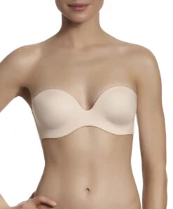 Simone Perele Soutien-gorge Sans Bretelles Plongeant Multipositions Inspiration De Chez Simone Pérèle à L'effet Décolleté Très Profond -Sous Vêtement Soldes Magasin Soutien gorge sans bretelles plongeant Simone Perele Inspiration Peau 12W303 709 1