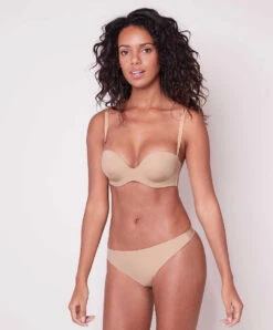 Simone Perele Soutien-gorge Sans Bretelles Plongeant Multipositions Inspiration De Chez Simone Pérèle à L'effet Décolleté Très Profond -Sous Vêtement Soldes Magasin Soutien gorge sans bretelles plongeant Simone Perele Inspiration Peau 12W303 709 24