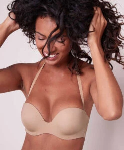 Simone Perele Soutien-gorge Sans Bretelles Plongeant Multipositions Inspiration De Chez Simone Pérèle à L'effet Décolleté Très Profond -Sous Vêtement Soldes Magasin Soutien gorge sans bretelles plongeant Simone Perele Inspiration Peau 12W303 709 28