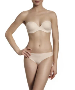 Simone Perele Soutien-gorge Sans Bretelles Plongeant Multipositions Inspiration De Chez Simone Pérèle à L'effet Décolleté Très Profond -Sous Vêtement Soldes Magasin Soutien gorge sans bretelles plongeant Simone Perele Inspiration Peau 12W303 709 3