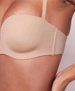 Simone Perele Soutien-gorge Sans Bretelles Plongeant Multipositions Inspiration De Chez Simone Pérèle à L'effet Décolleté Très Profond -Sous Vêtement Soldes Magasin Soutien gorge sans bretelles plongeant Simone Perele Inspiration Peau 12W303 709 30