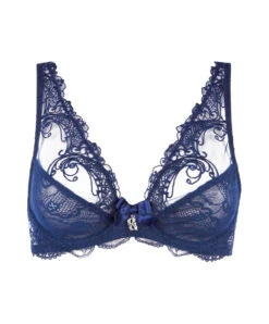 Soutien-gorge Sexy  Triangle Lise Charmel De La Collection Soir De Venise En Coloris Bleu Foncé. -Sous Vêtement Soldes Magasin Soutien gorge sexy triangle armatures Lise Charmel Soir de Venise Bleu marine ACA7403 BV 20