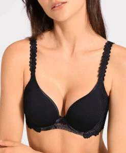 Soutien-gorge Spacer Collection Softessence De La Maison De Lingerie Sexy Aubade. -Sous Vêtement Soldes Magasin Soutien gorge spacer softessence Aubade noir TMN09 NOIR 4