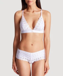 Soutien-gorge Bralette Triangle Collection Lingerie Bahia & Moi De La Marque De Lingerie Aubade. -Sous Vêtement Soldes Magasin Soutien gorge triangle bahia et moi Aubade blanc PY10 Blanc 1 5
