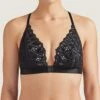 Soutien-gorge Bralette Triangle Sans Armatures Collection Lingerie Bahia & Moi Coloris Noir De Chez Aubade Paris. -Sous Vêtement Soldes Magasin Soutien gorge triangle bralette bahia et moi Aubade noir PY10B NOIR 12