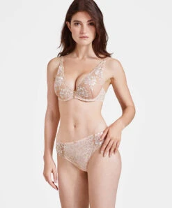 Soutien-gorge Triangle Push-up Aubade De La Collection Mélodie D'été Aurore. -Sous Vêtement Soldes Magasin Soutien gorge triangle foulard melodie d ete Aubade aurore ICN81 AURO 3