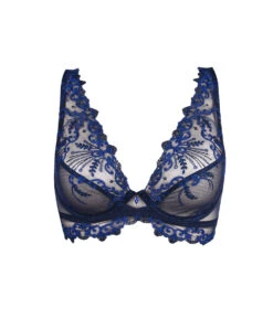 Soutien-gorge Triangle Glamour De La Collection Nuit Folie De Lise Charmel. -Sous Vêtement Soldes Magasin Soutien gorge triangle glamour Lise Charmel nuit folie bleu diam ACH7412 ND