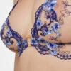 Soutien-gorge Triangle Sans Armatures - Collection Lingerie Aubade Idylle à Giverny. -Sous Vêtement Soldes Magasin Soutien gorge triangle sans armatures idylle a giverny Aubade bleu IF10 MBLE 4