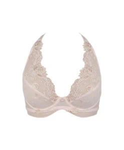 Soutien-gorge Sexy Triangle "Glamour" De La Nouvelle Ligne De Lingerie Sexy Rose De Venise Par Lise Charmel. -Sous Vêtement Soldes Magasin Soutien gorge triangle sexy Glamour Lise Charmel Rose de Venise desir venise rose poudre ACH7421 DV 10
