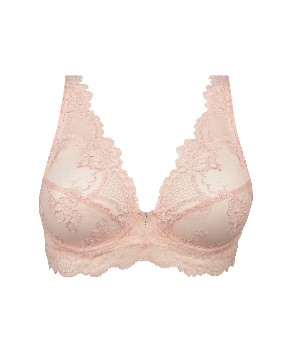 Soutien-gorge Sexy Triangle Ligne Sublime En Dentelle De La Marque De Lingerie Française Lise Charmel, Coloris Rose Sublime. 11 Soutien-gorge Sexy Triangle Ligne Sublime En Dentelle De La Marque De Lingerie Française Lise Charmel, Coloris Rose Sublime. – Image 9