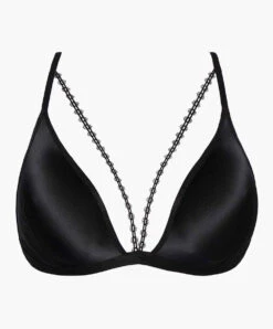 Soutien-gorge Triangle Sexy Sweet Addiction De La Collection D'accessoires Sensuels Les Boîtes à Désir Par Aubade. -Sous Vêtement Soldes Magasin Soutien gorge triangle sexy Sweet Addiction boite a desir Aubade noir P010T NOIR 3