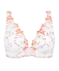 Soutien-gorge Sexy Triangle "Glamour" à Fleurs De La Collection Été Frivole Coloris Blanc Fleuri De Chez Lise Charmel. -Sous Vêtement Soldes Magasin Soutien gorge triangle sexy a fleurs glamour Lise Charmel Ete Frivole blanc ACH7463 BF ps1CH6563 BF ps11