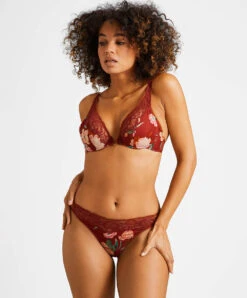 Soutien-gorge Triangle Avec Armatures Aubade De La Collection Sweet Folk. -Sous Vêtement Soldes Magasin Soutien gorge triangle sweet folk Aubade sienna RPF12 SIEN 4