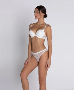 String Ivoire Collection De Lingerie Nuptiale Source Beauté Par Lise Charmel. -Sous Vêtement Soldes Magasin String Lise Charmel Source Beaute ecru nacre ivoire ACH0072 EN 6