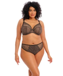 String Grande Taille De La Collection Matilda Par Elomi, Coloris Leopard. -Sous Vêtement Soldes Magasin String grande taille Elomi Matilda leopard panthere EL8907 LED