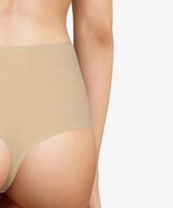 String Haut Grande Taille Chair Invisible Collection Essentielle Soft Stretch De Chez Chantelle.   -Sous Vêtement Soldes Magasin String haut grande taille Chantelle soft stretch nude chair C11390 0WU 3