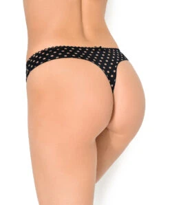 Tanga Sexy Collection Pois Glamour Par Antinéa De Lise Charmel. -Sous Vêtement Soldes Magasin Tanga Antinea de Lise Charmel Pois Glamour noir camel CCC0036 NC dos