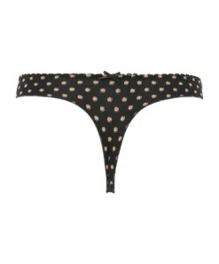 Tanga Sexy Collection Pois Glamour Par Antinéa De Lise Charmel. -Sous Vêtement Soldes Magasin Tanga Antinea de Lise Charmel Pois Glamour noir camel CCC0036 NC packshot dos