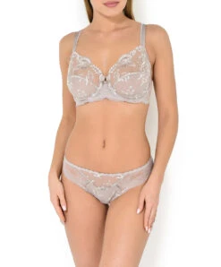 Tanga Collection Raffinement Précieux De Chez Lise Charmel. -Sous Vêtement Soldes Magasin Tanga Lise Charmel Raffinement precieux taupe ACC0091 PT 3