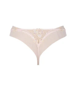Tanga Sexy De La Nouvelle Ligne De Lingerie Sexy Rose De Venise Par Lise Charmel. -Sous Vêtement Soldes Magasin Tanga Lise Charmel Rose de Venise desir venise rose poudre ACH0021 DV 11