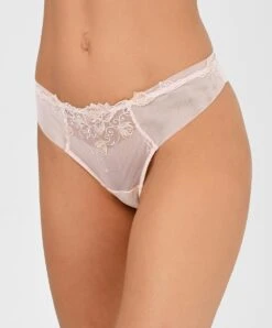 Tanga Sexy De La Nouvelle Ligne De Lingerie Sexy Rose De Venise Par Lise Charmel. -Sous Vêtement Soldes Magasin Tanga Lise Charmel Rose de Venise desir venise rose poudre ACH0021 DV fashion 101