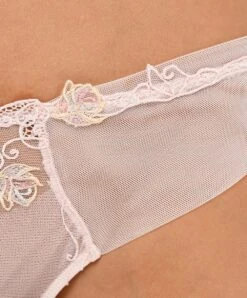 Tanga Sexy De La Nouvelle Ligne De Lingerie Sexy Rose De Venise Par Lise Charmel. -Sous Vêtement Soldes Magasin Tanga Lise Charmel Rose de Venise desir venise rose poudre ACH0021 DV fashion 104