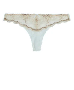 Tanga Sexy Collection Trésor Infini De Chez Aubade, Coloris White Wind. -Sous Vêtement Soldes Magasin Tanga Tresor Infini white wind Aubade blanc et chair ID26 WHIW 1001