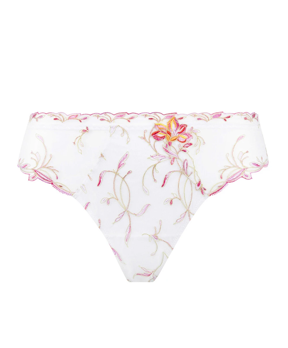 Tanga à Fleurs De La Collection Été Frivole Coloris Blanc Fleuri De Chez Lise Charmel. 9 Tanga à Fleurs De La Collection Été Frivole Coloris Blanc Fleuri De Chez Lise Charmel. – Image 7
