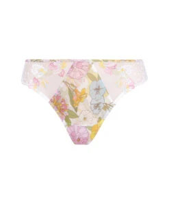 Tanga à Fleurs De La Collection Féérie Florale Coloris Pastel Floral Présentée Par Lise Charmel. -Sous Vêtement Soldes Magasin Tanga a fleurs Lise Charmel Feerie Florale pastel floral multicolore ACH0025 PF 10