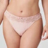 Tanga Dentelle Collection Madison De Chez PrimaDonna En Coloris Rose Poudré. -Sous Vêtement Soldes Magasin Tanga dentelle PrimaDonna Madison rose poudre 0662125 PWD 501