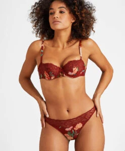 Tanga Aubade De La Collection Sweet Folk. -Sous Vêtement Soldes Magasin Tanga sweet folk Aubade sienna RP26 SIEN 4