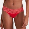 Tanga Collection Lingerie Corail Sweetessence Coloris Grenadine De Chez Aubade Paris. -Sous Vêtement Soldes Magasin Tanga sweetessence grenadine Aubade corail IK26 GRND 1