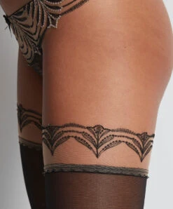 Bas Jarretière Aubade De La Collection Lingerie Hypnolove. -Sous Vêtement Soldes Magasin bas jarretiere hypnolove Aubade noir LD97 ECLE