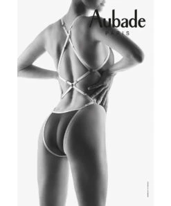 Body Dos Nu Aubade De La Collection Boite à Désir Fleurs Chéries. -Sous Vêtement Soldes Magasin body fleurs cheries Boite a desir Aubade rose confidentiel P086I 1 RCON 9