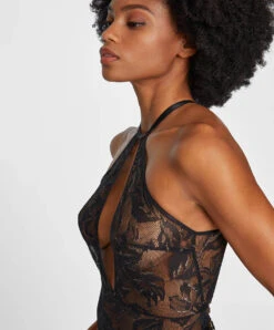 Body Aubade De La Collection Boites à Désir Twist And Love. -Sous Vêtement Soldes Magasin body twist and love Boite a desir Aubade noir P086R NOIR 6