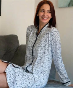 Chemise De Nuit Dodo Exclusive En Coton Modèle Neroli.