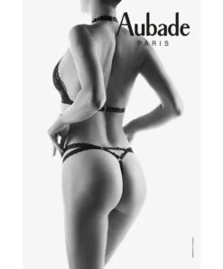 Ensemble Lingerie Aubade De La Collection Boite à Désir Frisson Ephémère. -Sous Vêtement Soldes Magasin ensemble frisson ephemere Boite a desir Aubade noir P080I 2 NOIR 7