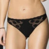 Tanga -Sous Vêtement Soldes Magasin tanga pois boheme Antigel de Lise Charmel noir